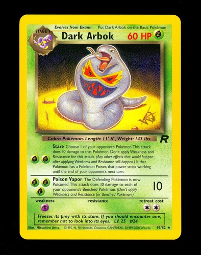 Pokemon 2000 dark arbok team - pokemon,