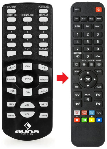 Telecomando adatto per auna - telecomando,