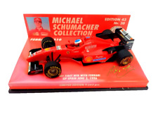 FERRARI F1 F 310 SCHUMACHER PRIMA VITTORIA FERRARI GP SPAGNA BARCELLONA 1996 1:43 IMBALLO ORIGINALE