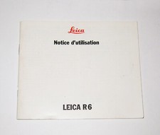 Leica R6 Libretto istruzioni originale in francese. Condizioni ottime