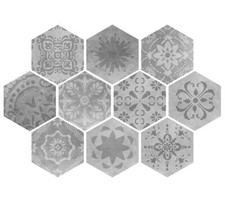 Adesivo grigio mandala