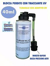 TURAFALLE BLOCCA PERDITE GAS REFRIGERANTE R134a R12 AUTO FURGONE TRATTORE 40ML