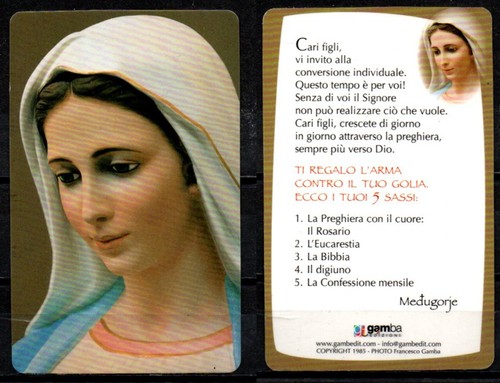 Santino holy card madonna - holy,