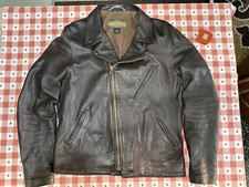 Schott Perfecto Raven P213 Lambskin Leather Jacket / Size M  / Made in USA