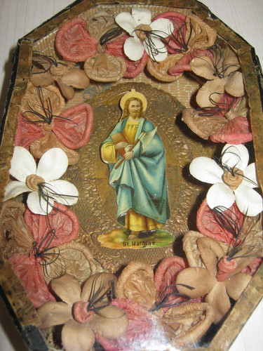 Antica teca quadro devozionale - teca,