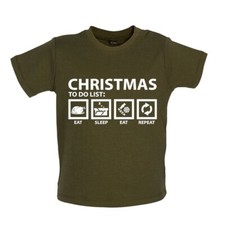Natale To Do List - Bambino T-Shirt / Body - Divertente Secret Babbo Love