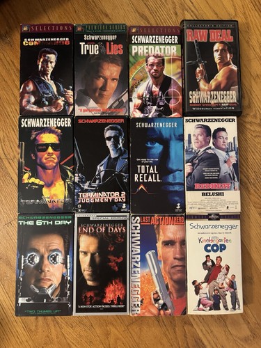 Schwarzenegger vhs lot - vhs,