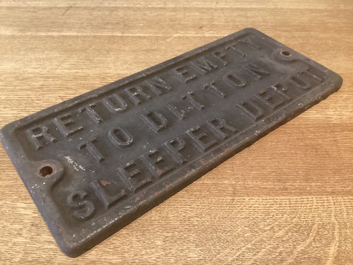Original railway plate - original,