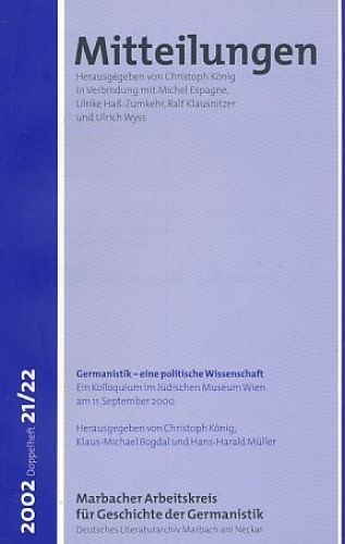 Germanistik eine politische - -,