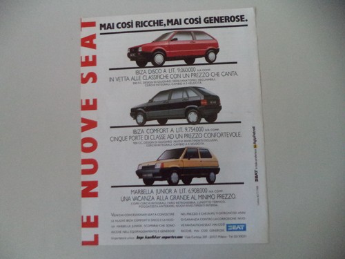 Advertising pubblicità 1988 - advertising,