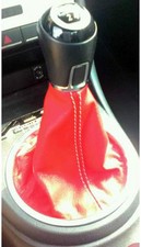 VOLKSWAGEN MAGGIOLINO dal 2011 TSI TDI CUFFIA LEVA CAMBIO VERA PELLE ROSSA 