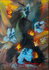 GIANDANTE X Tecnica; tempera ad encausto 35x50 Cartoncino Pressato - Anni 70