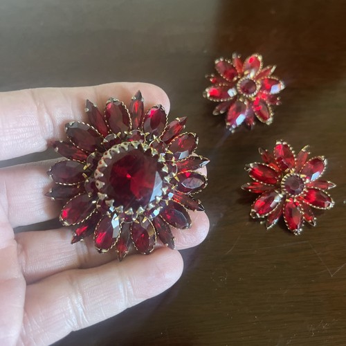 Set spilla orecchini vintage - set,