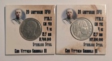 1940 & 1941 Italy 20 Centesimi