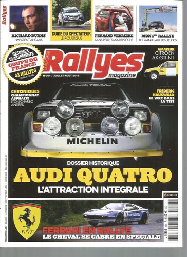 Rallyes magazine 261 audi - rallyes,