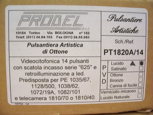 Prodel pulsantiera - prodel,