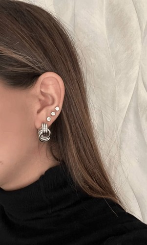 Orecchini nodo silver - orecchini,