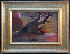 ROMANO MUSSOLINI OLIO SU TELA