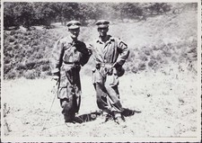 FORINO 1956 CARABINIERI fotografia CAMPO D'ARMA X BTG. MOBILE / UFFICIALI