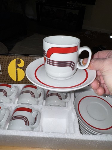 Set tazze piattini - 6,