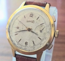 Big Eberhard Cronografo Cal.16000 Cassa 40mm Raro Pulsante Slitta Original Dial