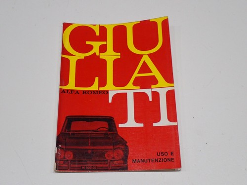 Alfa romeo giulia libretto - giulia, ti