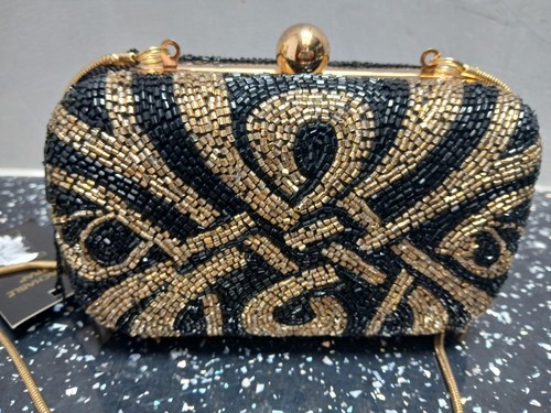 Mini pochette biba nera oro - pochette,