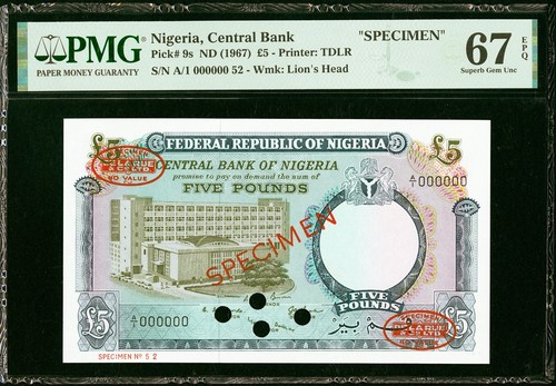 Nigeria libbre specimen - 5,