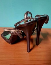 Sandali Glitter Tacco a Spillo Made In Italy Numero 36