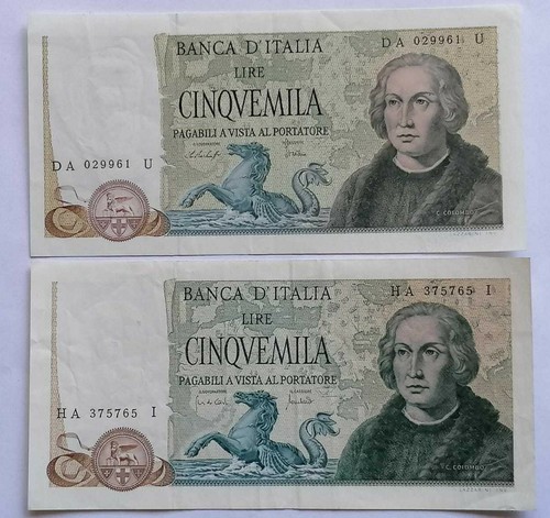 Lotto banconote 5000 lire - 2,