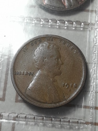 One cent 1918 d - 1918, "d"