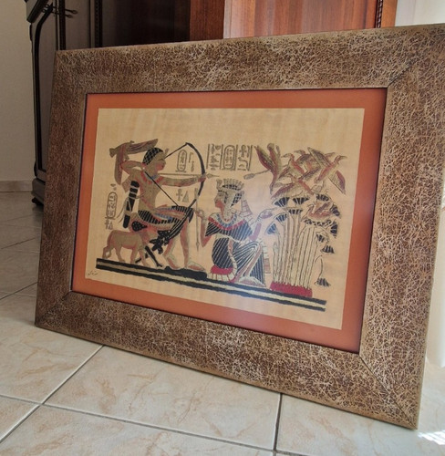 Quadro egizio con cornice - quadro,