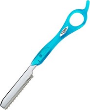 Rasoio piuma blu acqua