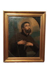 DIPINTO ANTICO OLIO SU TELA