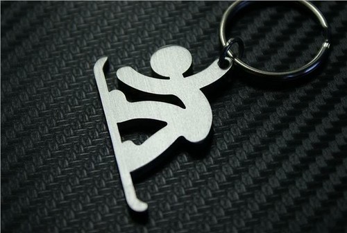 Snowboard keyring snowboarder - keyring,