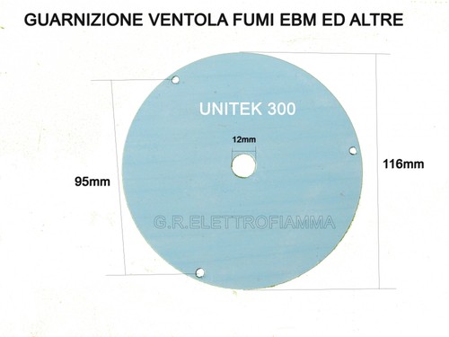 Guarnizione ventola fumi stufa - guarnizione,