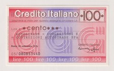 Miniassegni  CREDITO ITALIANO
