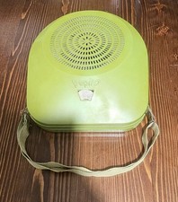 Giradischi portatile vintage LESA Pepito verde revisionato..funzionante..