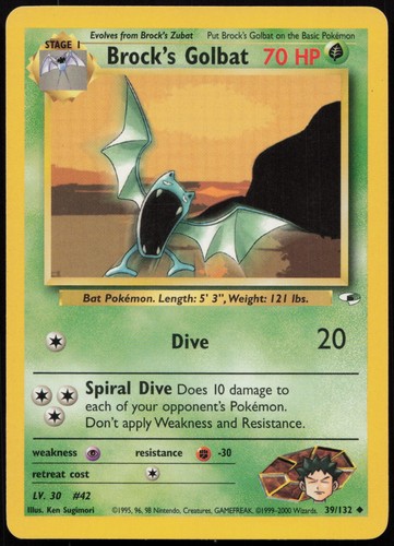 Pokemon tcg brock - tcg, golbat