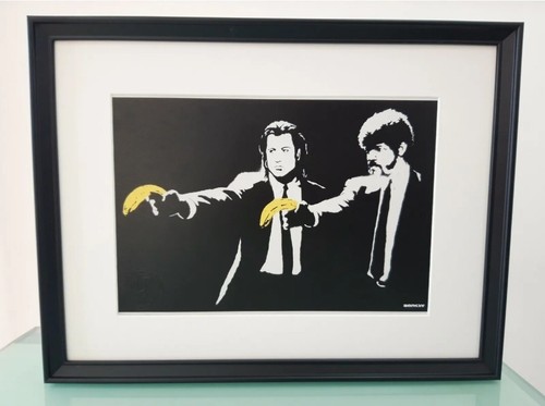 Banksy pulp fiction print - print, num