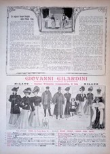 Pubblicità del 1907 Pillole Pink Moda Giovanni Gilardini Milano