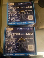 TENDA LUCI LED 270 LEF 15 CALATE LED FISSI E LED FLASH 2 CONFEZIONI 