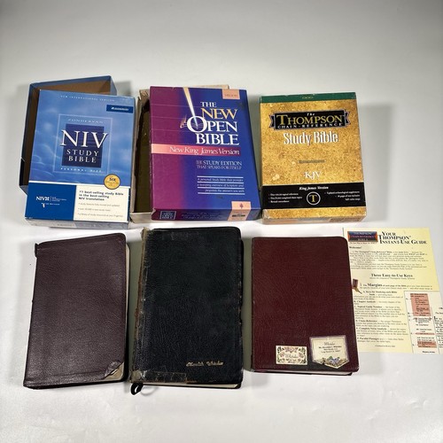 Vintage study leather - leather, bible