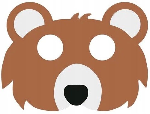 Costume maschera orso feltro - costume,