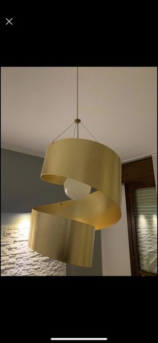 Lampadario foglia oro garagoi - lampadario,