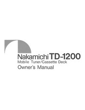 Nakamichi 1200 cassette - nakamichi, td-1200