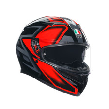 Casco integrale AGV K3 Compound, nero-rosso