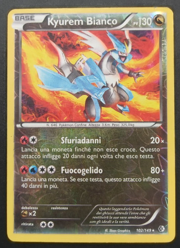 Pokemon kyurem bianco 102 - kyurem, 102/149