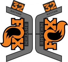 Fox Rhythm Fork Stickers 32/34