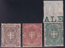 V555 REGNO D’ITALIA – Stemma, serie n. 65/67, buona centratura – MNH**